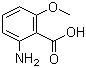 structure of CAS# 53600-33-2, 2-Amino-6-methoxybenzoic acid