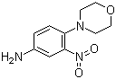 4-(4-吗啉基)-3-硝基苯胺分子结构 (CAS 5367-65-7)