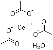 structure of CAS# 537-00-8, Cerium acetate hydrate;Cerium(III) acetate hydrate