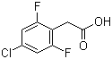 structure of CAS# 537033-55-9, 4-Chloro-2,6-difluorophenylacetic acid