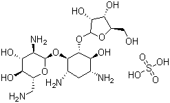 结构式 CAS# 53797-35-6, 硫酸核糖霉素