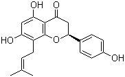 结构式 CAS# 53846-50-7, 8-异戊烯基柚皮素