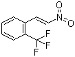structure of CAS# 53960-62-6, 1-(2-Trifluoromethylphenyl)-2-nitroethylene;1-Trifluoromethyl-2-(2-nitrovinyl)benzene; trans-2-Trifluoromethyl-beta-nitrostyrene