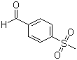 structure of CAS# 5398-77-6, 4-Methylsulphonyl benzaldehyde;p-Methylsulphonyl benzaldehyde