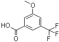 structure of CAS# 53985-48-1, 3-Methoxy-5-trifluoromethylbenzoic acid
