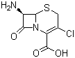 结构式 CAS# 53994-69-7, 7-氨基-3-氯-3-头孢环-4-羧酸; 7-氨基-3-氯-头孢烯酸; 7-氨基-3-氯-8-氧代-5-硫杂-1-氮杂双环[4.2.0]辛-2-烯-2-甲酸