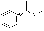 structure of CAS# 54-11-5, L-Nicotine;(-)-1-Methyl-2-(3-pyridyl)pyrrolidine; 3-(1-Methyl-2-pyrrolidinyl)pyridine