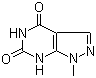 structure of CAS# 5401-15-0, 1-Methyl-1H-pyrazolo[3,4-d]pyrimidine-4,6(5H,7H)-dione;NSC 1395; NSC 47373
