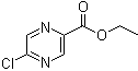 structure of CAS# 54013-04-6, 5-Chloro-2-pyrazinecarboxylic acid ethyl ester;2-Carbethoxy-5-chloropyrazine