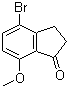 结构式 CAS# 5411-61-0, 4-溴-7-甲氧基-1-茚满酮