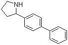 结构式 CAS# 5424-66-8, 2-(4-联苯基)吡咯烷