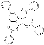 alpha-D-Xylofuranose 1,2,3,5-tetrabenzoate molecular structure (CAS 5432-87-1)