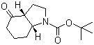 结构式 CAS# 543910-25-4, (3aR,7aR)-rel-八氢-4-氧代-1H-吲哚-1-羧酸叔丁酯