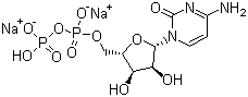 结构式 CAS# 54394-90-0, 胞苷-5'-二磷酸二钠盐