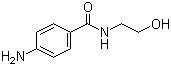 structure of CAS# 54472-45-6, 4-Amino-N-(2-hydroxyethyl)benzamide;N-(4-Aminobenzoyl)aminoethanol
