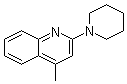 结构式 CAS# 5465-86-1, 4-甲基-2-(1-哌啶基)喹啉
