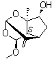 [2R-(2alpha,4alpha,4abeta,5alpha,7beta,7abeta)]-Hexahydro-4-methoxy-7a-methyl-8-methylene-2,5-methanocyclopenta-1,3-dioxin-7-ol molecular structure (CAS 54656-47-2)