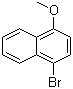 结构式 CAS# 5467-58-3, 1-溴-4-甲氧基萘