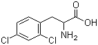 结构式 CAS# 5472-68-4, 2,4-二氯苯丙氨酸