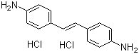 structure of CAS# 54760-75-7, 4,4'-Diaminostilbene dihydrochloride