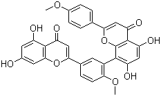 结构式 CAS# 548-19-6, 异银杏双黄酮