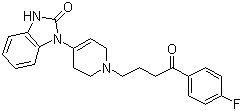 structure of CAS# 548-73-2, Droperidol;1-(1-(3-(p-Fluorobenzoyl)propyl)-1,2,3,6-tetrahydro-4-pyridyl)-2-benzimidazolinone