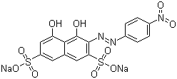 structure of CAS# 548-80-1, Chromotrope 2B;2-(4-Nitrophenylazo)chromotropic acid disodium salt