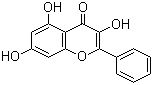 结构式 CAS# 548-83-4, 高良姜素; 3,5,7-三羟基黄酮