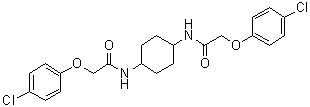 structure of CAS# 548470-11-7, N,N'-1,4-Cyclohexanediylbis[2-(4-chlorophenoxy)acetamide]