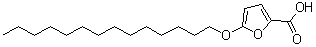 structure of CAS# 54857-86-2, 5-(Tetradecyloxy)-2-furancarboxylic acid