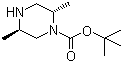 结构式 CAS# 548762-66-9, (2S,5R)-2,5-二甲基-1-哌嗪甲酸叔丁酯