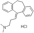 Amitriptyline hydrochloride  molecular structure (CAS 549-18-8)