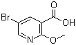 结构式 CAS# 54916-66-4, 5-溴-2-甲氧基烟酸