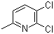 structure of CAS# 54957-86-7, 2,3-Dichloro-6-methylpyridine;2,3-Dichloro-6-picoline