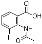 structure of CAS# 550346-18-4, 2-Acetamido-3-fluorobenzoic acid