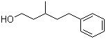 结构式 CAS# 55066-48-3, 3-甲基-5-苯基戊醇; 苯乐戊醇; 苯基异己醇