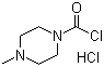 结构式 CAS# 55112-42-0, 4-甲基哌嗪-1-甲酰氯盐酸盐