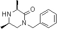 cis-3,5-Dimethyl-1-(phenylmethyl)-piperazinone molecular structure (CAS 55115-95-2)