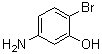 结构式 CAS# 55120-56-4, 5-氨基-2-溴苯酚