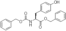 结构式 CAS# 5513-40-6, N-(苄氧羰基)-L-酪氨酸苄酯
