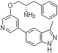 structure of CAS# 552325-73-2, A 674563;(alphaS)-alpha-[[[5-(3-Methyl-1H-indazol-5-yl)-3-pyridinyl]oxy]methyl]benzeneethanamine