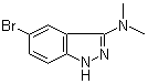 结构式 CAS# 552331-32-5, 5-溴-N,N-二甲基-1H-吲唑-3-胺