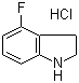 结构式 CAS# 552866-98-5, 4-氟-2,3-二氢-1H-吲哚盐酸盐