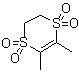 structure of CAS# 55290-64-7, Dimethipin;Harvade; Harvade 25F; Harvade F 25; Harveyd F-25; N 252; Oxidimethiin; Tetrathiin; Tetrathiin (desiccant); UBI-N 252; 2,3-Dihydro-5,6-dimethyl-1,4-dithiin 1,1,4,4-tetroxide; 2,3-Dihydro-5,6-dimethyl-1,4-dithiine 1,1,4,4-tetroxide