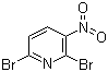 structure of CAS# 55304-80-8, 2,6-Dibromo-3-nitropyridine