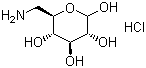 structure of CAS# 55324-97-5, 6-Amino-6-deoxy-D-glucose hydrochloride