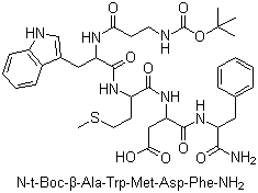 结构式 CAS# 5534-95-2, 五肽胃泌素