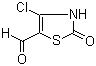 structure of CAS# 55359-96-1, 4-Chloro-2,3-dihydro-2-oxo-5-thiazolecarboxaldehyde