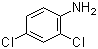 结构式 CAS# 554-00-7, 2,4-二氯苯胺