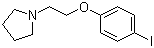 structure of CAS# 554430-67-0, 1-[2-(4-Iodophenoxy)ethyl]pyrrolidine;4-[2-(Pyrrolidin-1-yl)ethoxy]iodobenzene